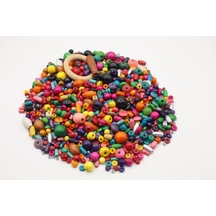 Ahşap Boncuk 18 Mm çok renkli