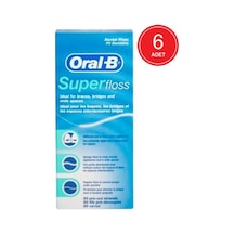 Oral-B Super Floss Diş İpi 50'li x 6 Paket