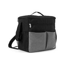 Mufunye İnsular Bebek Bezi Çantası Büyük Kapasiteli Su Geçirmez Çok Fonksiyonlu Anne Çantası Bebek Giysileri Bezi Bebek Bezi Süt Tozu Şişe Mendil Seyahat Saklama Çantası Tut Veya As A Siyah