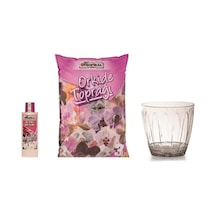 Orkide Toprağı, Orkide Saksısı (1.5L) Ve Orkide Besini 3'Lü Seti