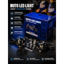 Moto Led Lıght Güçlü Aydınlatma, Güvenli Sürüş