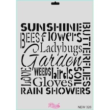 Rich New Seri N326 Stencil 35X25 Cm