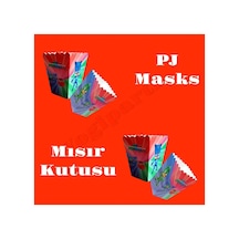 Pijamaske Baskılı Mısır Kutusu 8 Li Parti Malzemeleri Renkli Tüm Yaşlar