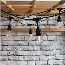 5 Duylu Birbirine Eklenebilir 5 Mt Cata Sarmaşık Dış Mekan Bahçe Aydınlatma Armatürü E27 Ip64 Siyah