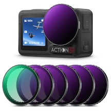 K&f Concept Cpl Nd8 Nd16 Nd32 Nd64 Nd1000 Djı Osmo Action 3/4/5 Pro Uyumlu