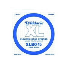 D'addario Xlb045 Xl Nickel Wound Bas Gitar Tek Teli 0.045 İnç G/sol Teli Standardı, Nikel Sargılı Çelik Çekirdek, Parlak Ton Karakteri Ve Üstün Manyetik Duyarlılık