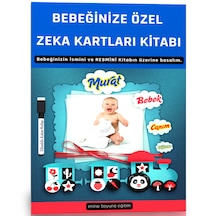 Bebeğinize Özel Zeka Kartları Kitabı 30 Kart Ve Kapakta Bebeğini