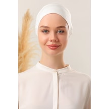 Sihirli Yapışkanlı Kaymayan Bone Ekru Ekru