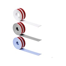 Pazly 2 Adet Gri Kalafat Şerit, 1.5x10.5ft Sızdırmazlık Bandı, Mutfak Ve Banyo İçin Pratik Dikiş Çıkartmaları Gri