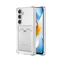 Samsung Galaxy  Uyumlu,  S24 Plus Kılıf Kart Şeffaf Silikon - Şeffaf