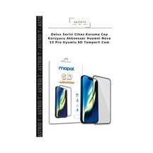 Delux Serisi Cihaz Koruma Cep Koruyucu Akksesuar Huawei Nova 15 Pro Uyumlu 6d Temperli Cam