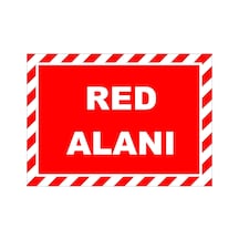 Red Alanı Levhası Levha 70x100 Cm Sticker