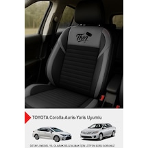Thor Tay Tüyü Oto Koltuk Kılıfı Tofaş Kartal-şahin-doğan-serçe-tempra Uyumlu Gri