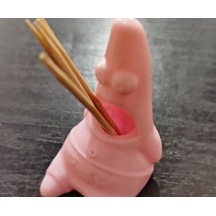 Patrick Star Figürlü Kürdanlık - Süngerbob Temalı Esprili Masaüstü Çubuk Tutucu