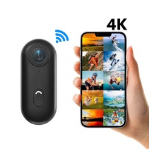 Uhd 4k Wifi Vlog Kamera 30m Su Geçirmez Geniş Açı Lens
