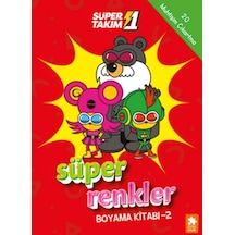 Süper 1 Takım Süper Renkler Boyama Kitabı - 2 - Ezjı-727896