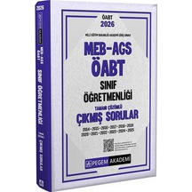 Pegem 2026 Öabt Meb-ags Sınıf Öğretmenliği Çıkmış Sorular Çözümlü Pegem Akademi Yayınları
