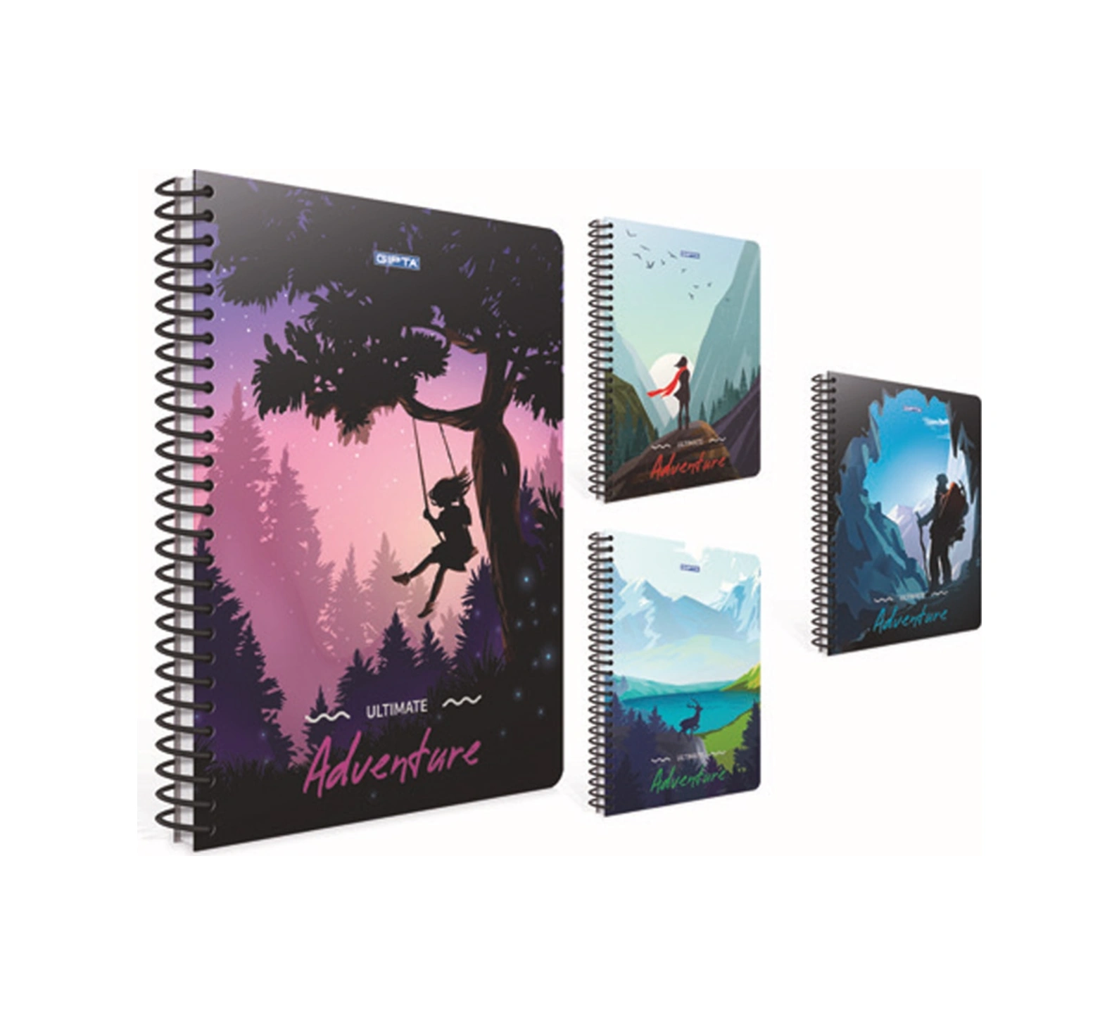 Advanture A4 Spiralli Karton Kapak 100 Yaprak Kareli Defter 1 Adet
