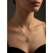 G&a Jewels - Ruhun Akışı - 925 Ayar Oksitli Yaldız Altın Kaplama Gümüş Kolye Altın - Gümüş