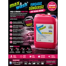Max&wash 20 Kg Fırçasız Süngersiz Oto Yıkama Şampuanı 1/60 Konsantre Yoğun Köpük Boya Dostu Profesyonel Oto Yıkama Ürünü