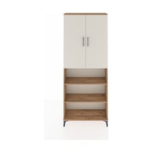 Arges Dolap 5 Raflı 2 Kapaklı 88x30x221 Çam-aytaşı Atlas Çam