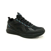 Jump Siyah Mavi Sneakers Bağcıklı Spor Ayakkabı