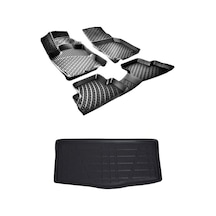 Citroen C1 2005-2014 3D Havuzlu Paspas Ve Bagaj Havuzu Bizymo Siyah