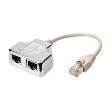 Digitus Cat. 5e Patch Kablo Adaptörü, Zırhlı, 2 X Rj45 Dişi 1 X Rj45 Erkek, Kablo Mesafesi 0.19 Metre-136614