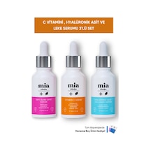 Mia Klinika C Vitamini Hyalüronik Asit Ve Kolajen Serum Cilt Pürüzsüzleştirici Serum 3'lü Set