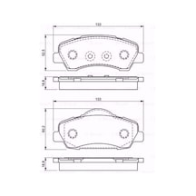 Citroen C-Elysee 1.2 Vti 72 2012-2020 Bosch Ön Fren Balatası