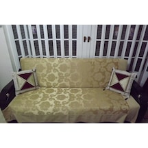 Milenyum Saraylı Lüx Maxi Çekyat Örtüsü (280X170)-Altın