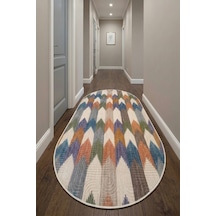 Raschel Carpet Oval Bohem Yıkanabilir Leke Tutmaz Modern Multi Çok Renkli Özel Seri Kaymaz Taban Yolluk Rcmultı Yllk Yenımodelelıps 001 Çok Renkli