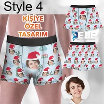 Kişiye Özel Yılbaşı Boxer Resimli Fotoğraflı Resimdeki Renk