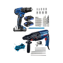 Dragro DRG-eko4258 Mavi Eko 2 Li Set 4200 W Kırıcı Delici Hilti 58 V Setli Şarjlı Matkap