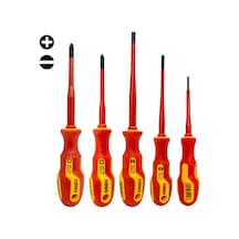 Narex 855101 Slim Serisi Elektrikçi İzoleli Düz/yıldız Tornavida Takımı 5 Parça
