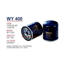 Wunder Wy400 Yag Filtresi - Peugeot Partner 1.9 D - 206 540123341