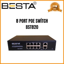 Bst-820 Besta 8+2 Port 10/100 Poe Switch-power Over Ethernet