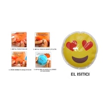 Kalpli Emoji Şekilli El Isıtıcı,sıcak Su Torbası Pvc 9 CM