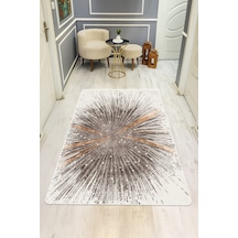 Modern Desenli Dijital Baskı Kaymaz Taban Halı H0216 Renkli