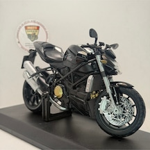 Ducati Streetfighter Giant Siyah Model Motosiklet 1:12 Ölçekli