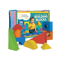 National Geographic Kids Jumbo Köpük Yapı Taşları, 30 Parçalı Set