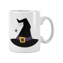 Witch Hat Baskılı Kupa Bardak Beyaz