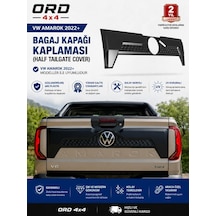 Volkswagen Amarok Abs Plastik Bagaj Kapağı Kaplama Mat Siyah