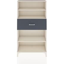Arges Dolap 3 Raflı Tek Çekmeceli 88x30x163 Aytaşı-antrasit Aytaşı