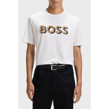 Boss Erkek T Shirt 50551902 100 Beyaz Beyaz