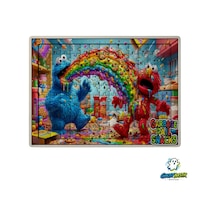 Ghostbastır Design Susam Sokağı 99 Parça Ayaklı Puzzle Dekoratif Çocuk Yapbozu 0197