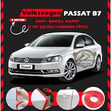 Volksvogen Passat B7 Oto Araç Kapı Koruma Fitili 5 Metre Parlak Kırmızı Renk