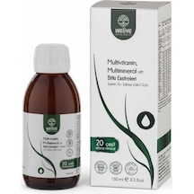 Multivitamin Multimineral Şurup 150 Ml 20 Bileşenli Sıvı Takviye