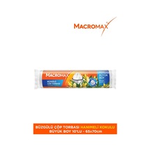 Büzgülü Çöp Torbası Büyük Boy 65x70cm Hanımeli Kokulu 10 Adet Süper Ekonomik Paket