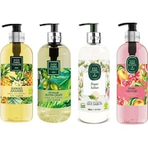 Eyüp Sabri Tuncer Ayvalık Zeytin Çiçeği - Beyaz Sabun - Hawaii Ananas - Pembe Greyfurt Sıvı Sabun 4 x 500 ML